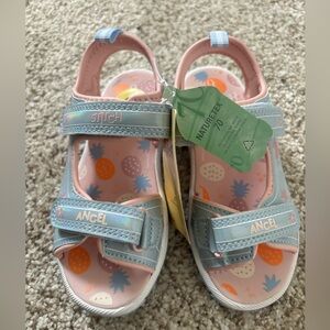 Angel Kids Pastel Blue and Pink Sandals